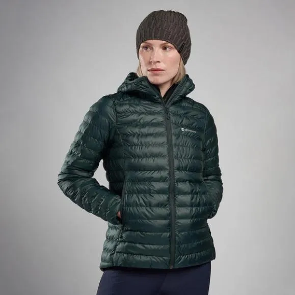 Montane WoIcarus Hooded Insulated Jacket Deep Forestblacksaffron Red Womens Montane Insulated Montane WoIcarus Hooded Insulated Jacket Deep Forestblacksaffron Red Womens Montane Insulated