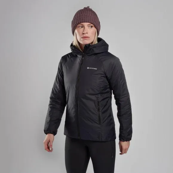 Montane WoRespond Hooded Insulated Jacket Deep Forestsaffron Redblack Womens Montane Insulated Montane WoRespond Hooded Insulated Jacket Deep Forestsaffron Redblack Womens Montane Insulated