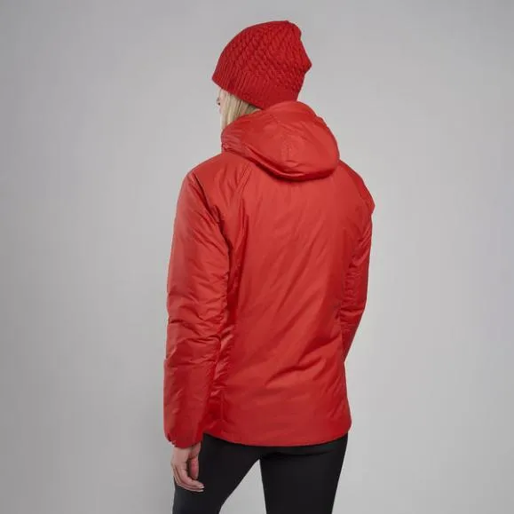 Montane WoRespond Hooded Insulated Jacket Deep Forestsaffron Redblack Womens Montane Insulated Montane WoRespond Hooded Insulated Jacket Deep Forestsaffron Redblack Womens Montane Insulated