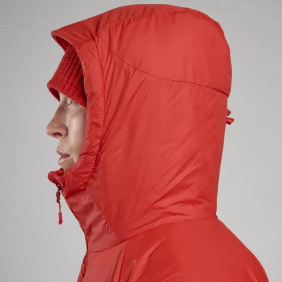 Montane WoRespond Hooded Insulated Jacket Deep Forestsaffron Redblack Womens Montane Insulated Montane WoRespond Hooded Insulated Jacket Deep Forestsaffron Redblack Womens Montane Insulated