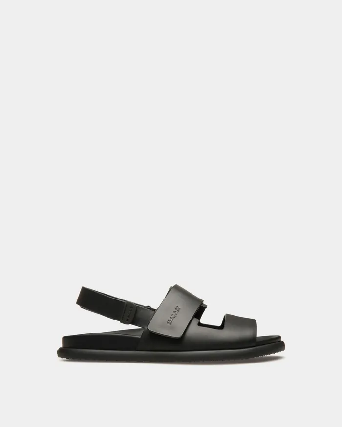 Newport Sandal In Leather Men Bally Sandals and Slides