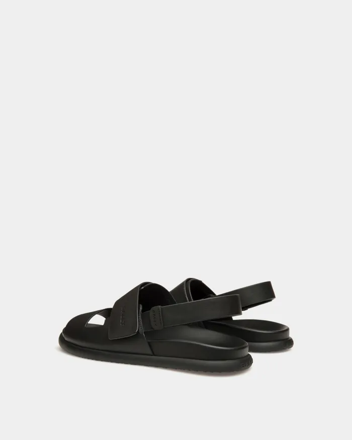 Newport Sandal In Leather Men Bally Sandals and Slides