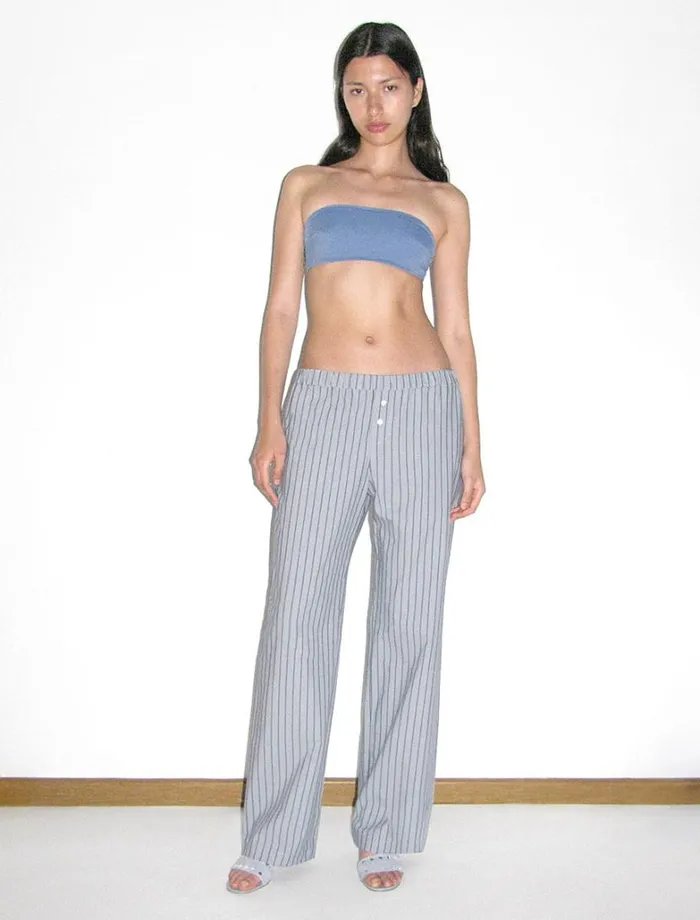 No 1664 Kimoto Greyish Blue Women Paloma Wool Bottoms