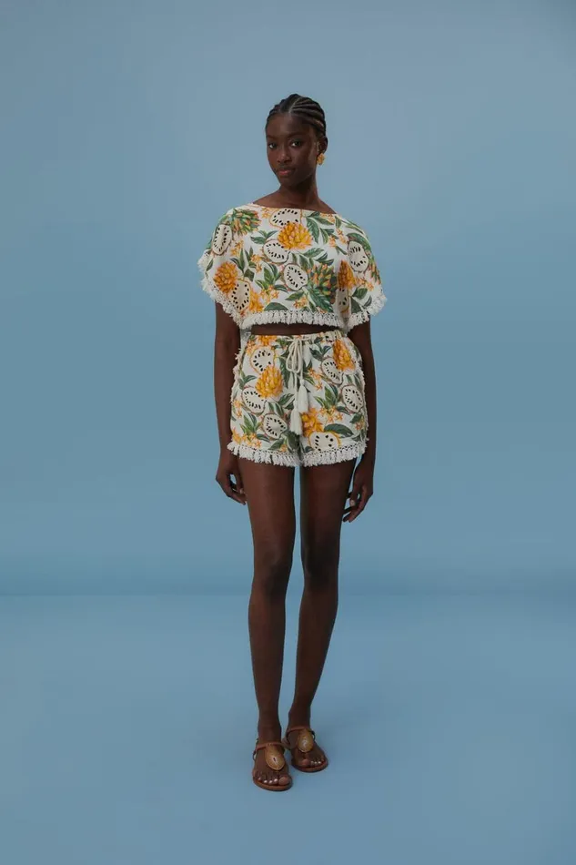 OffWhite Biriba Blouse Women FARM Rio Blouses OffWhite Biriba Blouse Women FARM Rio Blouses