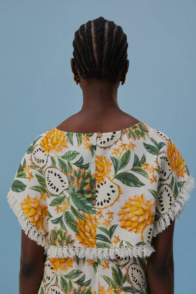 OffWhite Biriba Blouse Women FARM Rio Blouses OffWhite Biriba Blouse Women FARM Rio Blouses
