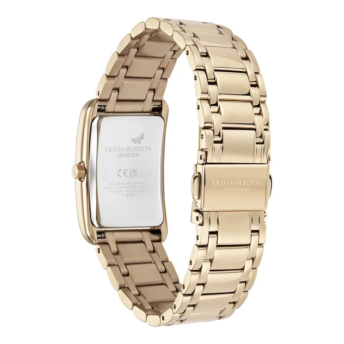 Olivia Burton 23mm Grove Midnight Plum and Rose Gold Bracelet Watch Women Color Dial Watches