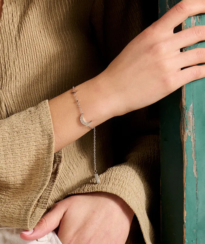 Olivia Burton Bracelets Women North Star and Moon Silver Bracelet