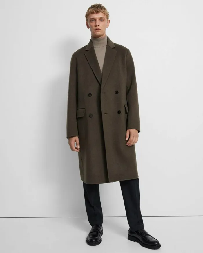 Outerwear Men Theory Suffolk Coat In DoubleFace WoolCashmere Olive Branch Mel Outerwear Men Theory Suffolk Coat In DoubleFace WoolCashmere Olive Branch Mel
