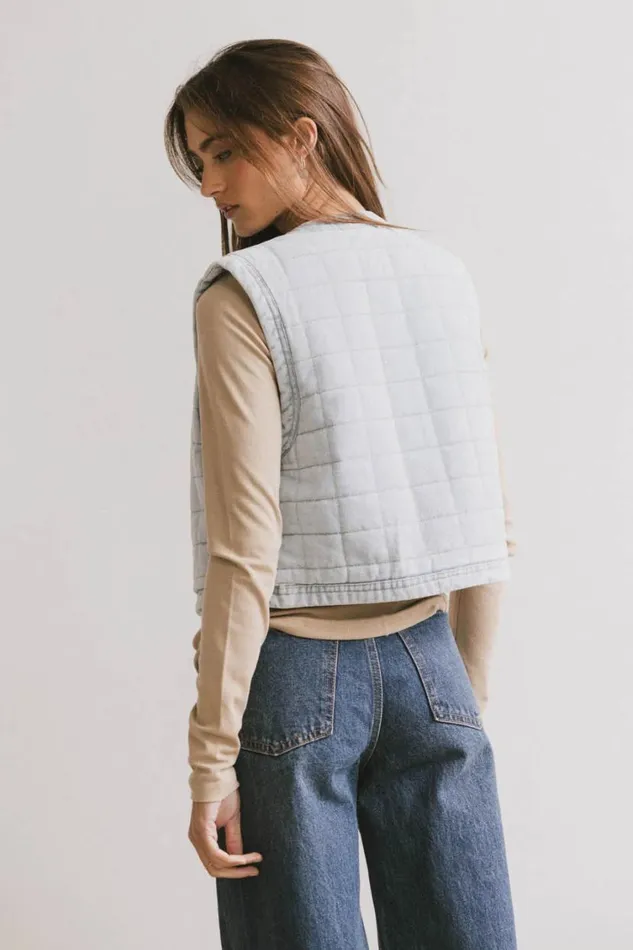 Outerwear Women Bohme Brodie Quilted Denim Vest
