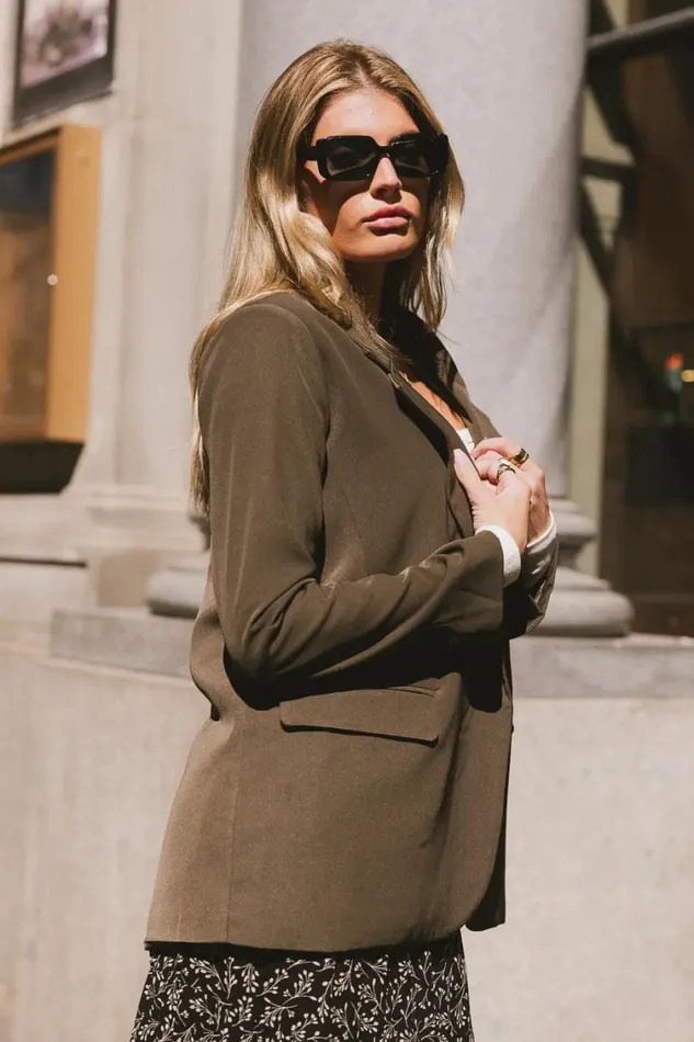 Outerwear Women Bohme Crystal Blazer In Olive