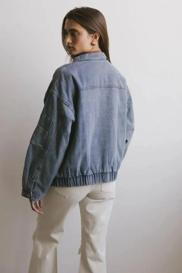 Outerwear Women Bohme Maeve Denim Bomber Jacket