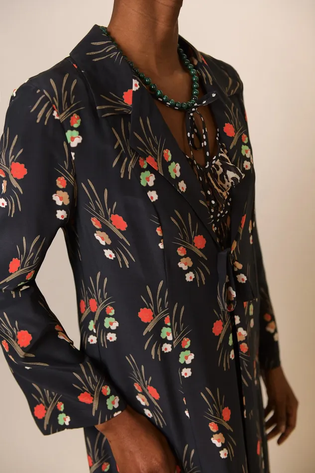 Outerwear Women RIXO Felicity Black Cherry Blossom