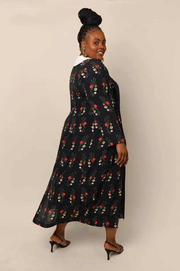 Outerwear Women RIXO Felicity Black Cherry Blossom