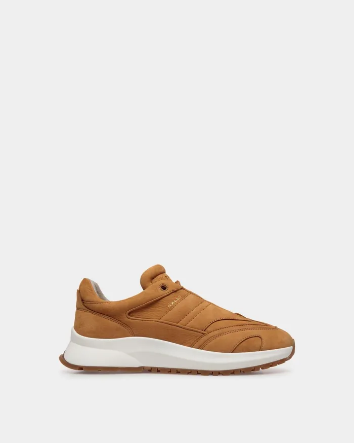 Outline Sneaker In Brown Nubuck Leather Men Bally Sneakers