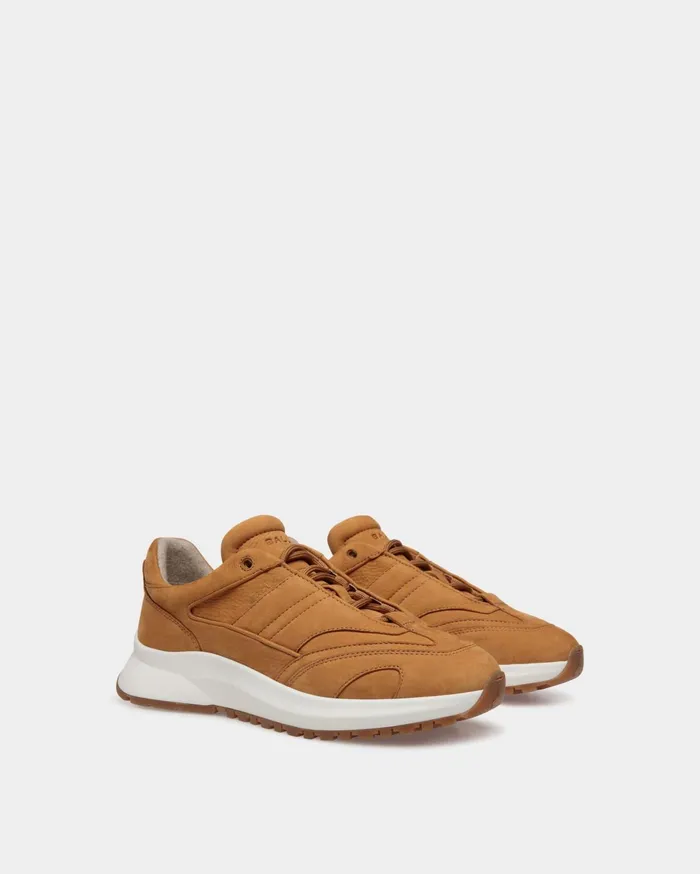 Outline Sneaker In Brown Nubuck Leather Men Bally Sneakers