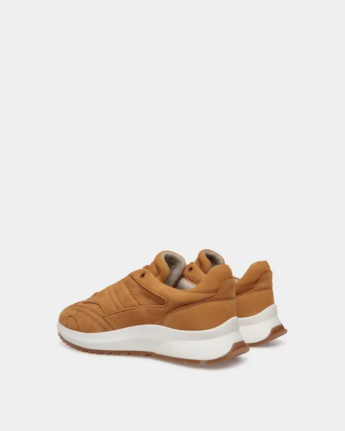 Outline Sneaker In Brown Nubuck Leather Men Bally Sneakers
