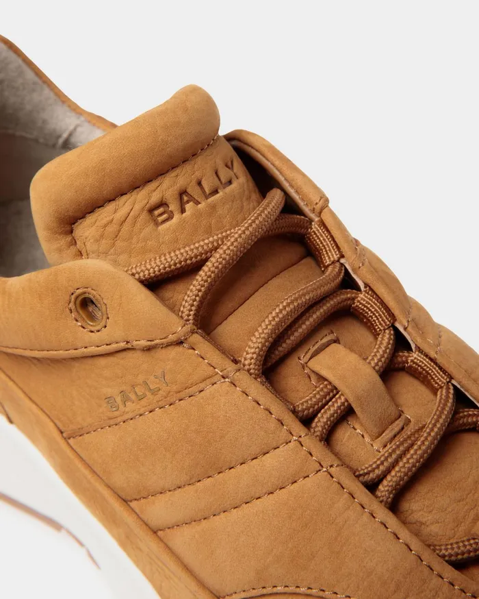 Outline Sneaker In Brown Nubuck Leather Men Bally Sneakers