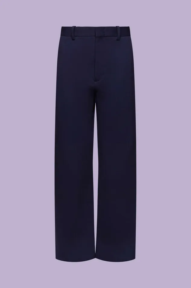 Pants Joggers Men Esprit Organic CottonBlend Straight Pants Blue Rinse