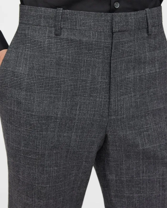 Pants Men Theory Mayer Pant In Checked WoolCotton Pestle Multi Pants Men Theory Mayer Pant In Checked WoolCotton Pestle Multi