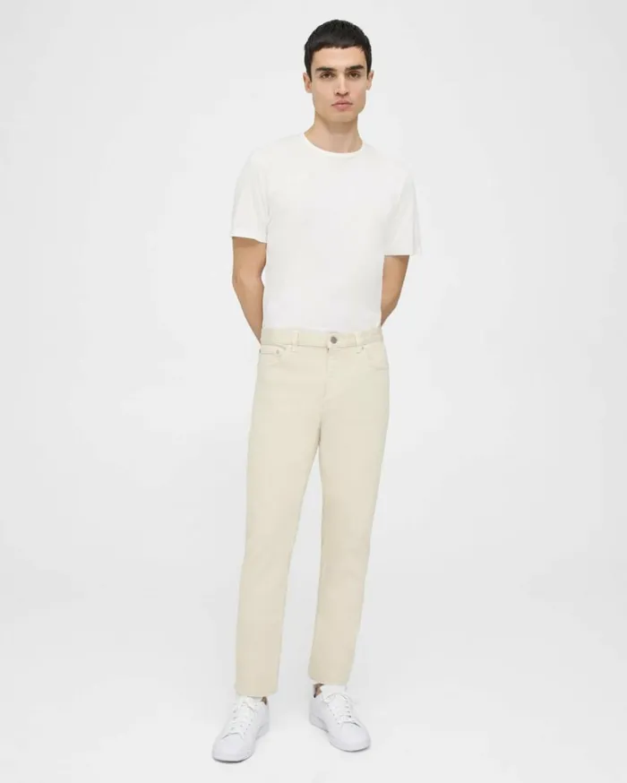 Pants Men Theory Slim Fit Jean In Stretch Denim Sand