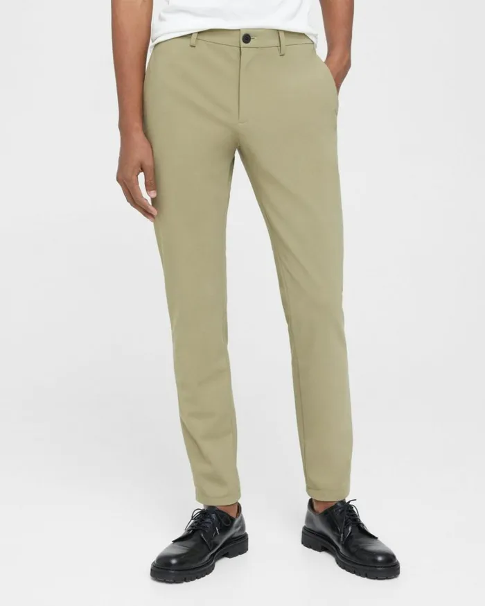 Pants Men Theory Zaine Pant In Precision Ponte Light Olive
