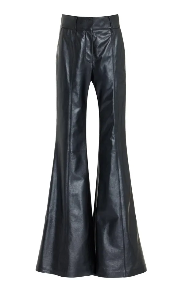 Pants Women Gabriela Hearst Rhein Pant In Black Metallic Nappa Leather
