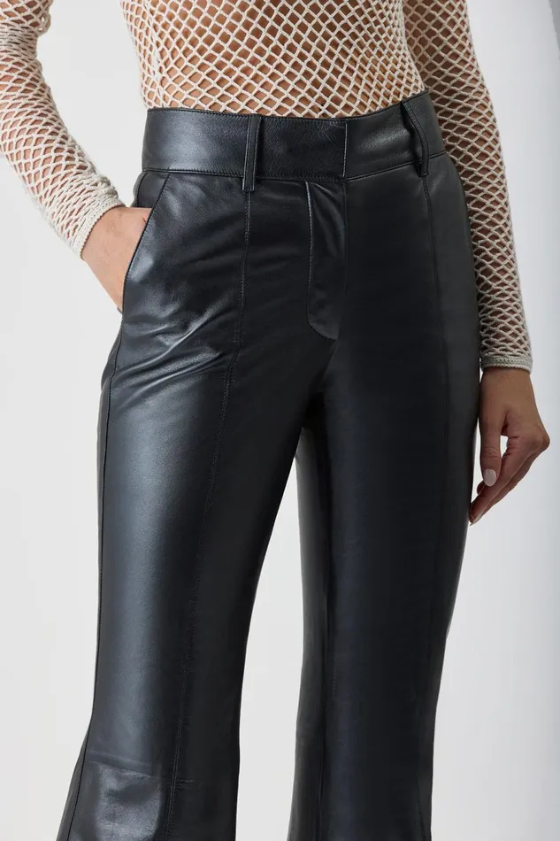 Pants Women Gabriela Hearst Rhein Pant In Black Metallic Nappa Leather
