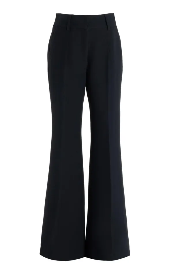 Pants Women Gabriela Hearst Rhein Pant In Black Wool Silk Cady