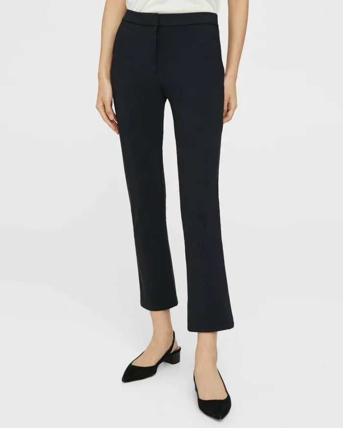 Pants Women Theory Slim Kick Pant In Precision Ponte Black Pants Women Theory Slim Kick Pant In Precision Ponte Black