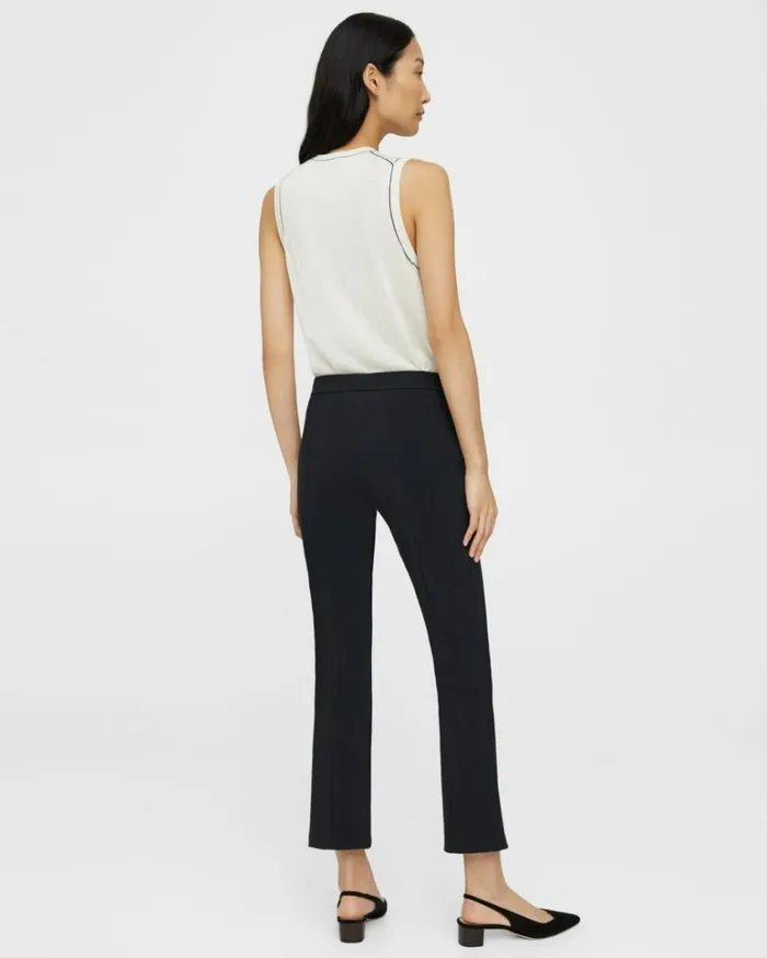 Pants Women Theory Slim Kick Pant In Precision Ponte Black Pants Women Theory Slim Kick Pant In Precision Ponte Black