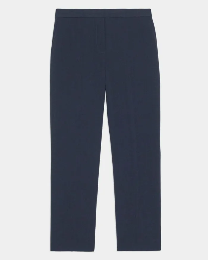Pants Women Theory Treeca PullOn Pant In Striped Admiral Crepe Nocturne Navy Pants Women Theory Treeca PullOn Pant In Striped Admiral Crepe Nocturne Navy