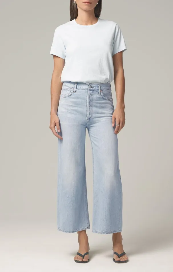 Petite Women Citizens Of Humanity Sacha High Rise Wide Leg In Promise Promise