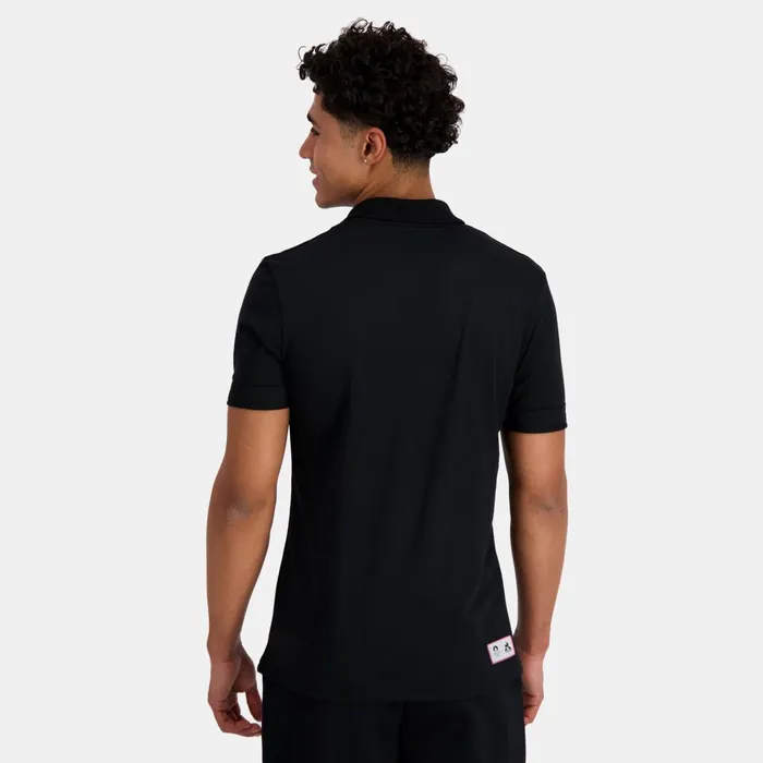 Polos Shirts Men Le Coq Sportif Paris 2024 Polo Shirt Black