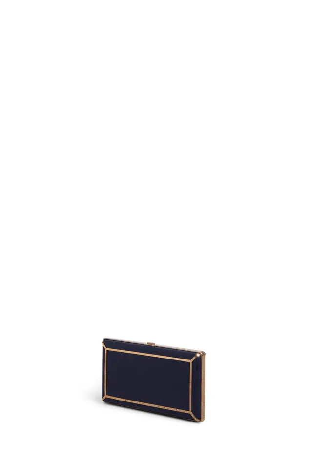 Pouches and Clutches Women Gabriela Hearst Callas Clutch In Navy Nappa Leather