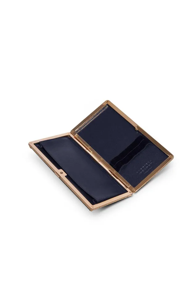 Pouches and Clutches Women Gabriela Hearst Callas Clutch In Navy Nappa Leather