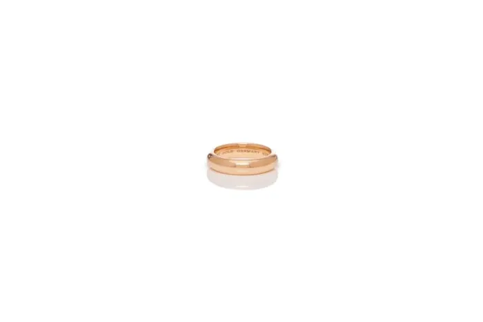 Rings Women Gabriela Hearst Vitreous Red Enamel and 18K Gold Ring