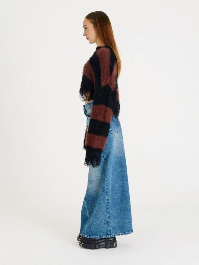 Ripple Stripe Knit Women The Ragged Priest Knitwear and Sweats