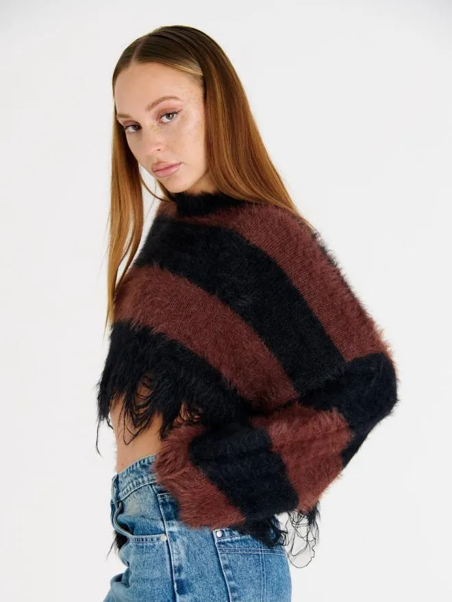 Ripple Stripe Knit Women The Ragged Priest Knitwear and Sweats
