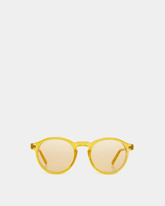Round Sunglasses In Honey WomenMen Bally Sunglasses