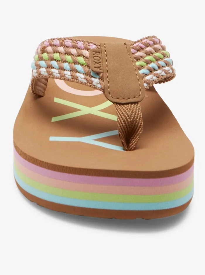 Roxy Chika Hi 8211 Sandals For Girls Multi 1 Kids Shoes Roxy Chika Hi 8211 Sandals For Girls Multi 1 Kids Shoes