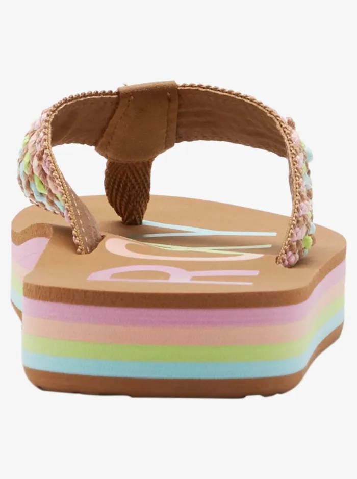 Roxy Chika Hi 8211 Sandals For Girls Multi 1 Kids Shoes Roxy Chika Hi 8211 Sandals For Girls Multi 1 Kids Shoes