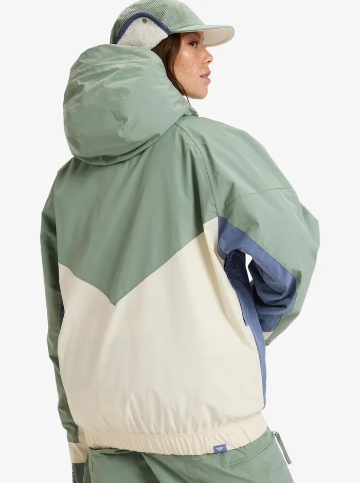Roxy Chloe Kim 8211 Snow Jacket Lily Pad Women Jackets and Coats