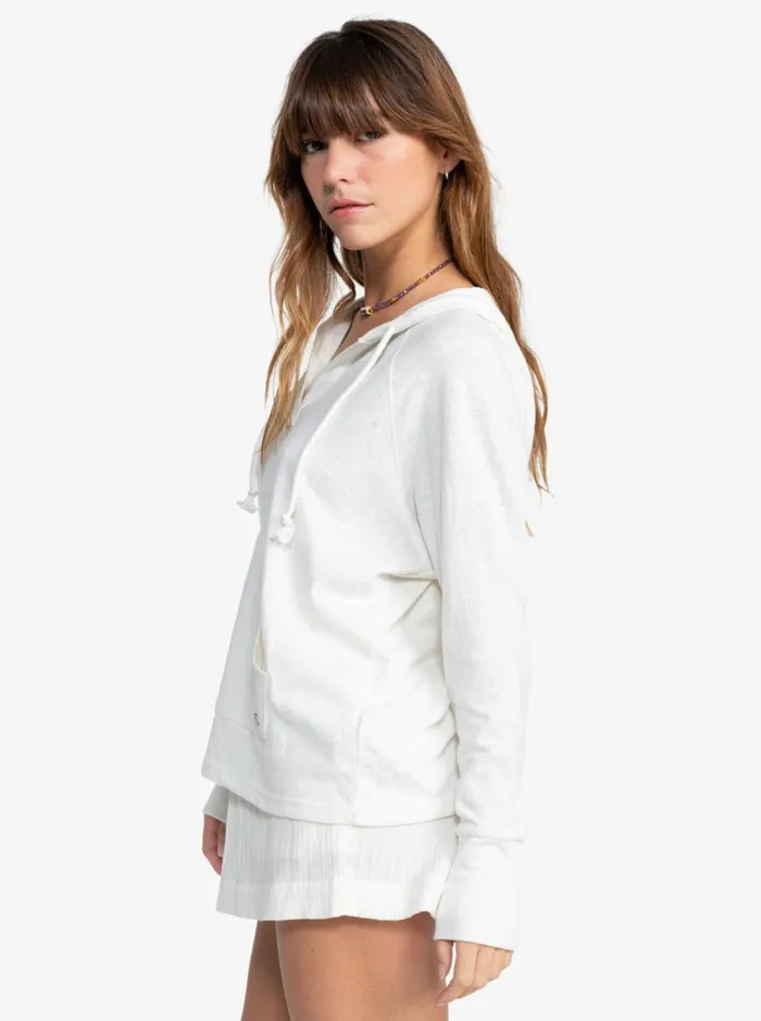 Roxy Destination Surf 8211 Pullover Hoodie Egret Women TShirts and Tops