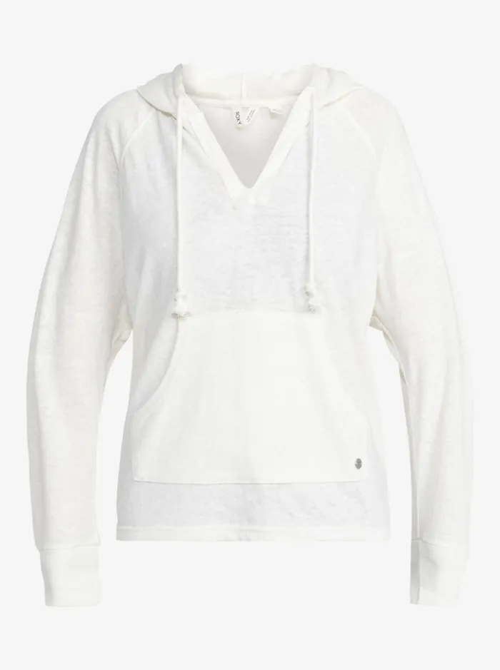 Roxy Destination Surf 8211 Pullover Hoodie Egret Women TShirts and Tops