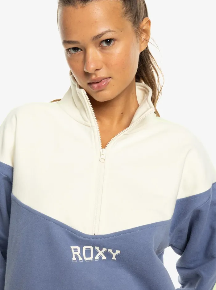 Roxy Essential Energy 8211 HalfZip Sweatshirt Wild Wind Women Sweatshirts and Hoodies