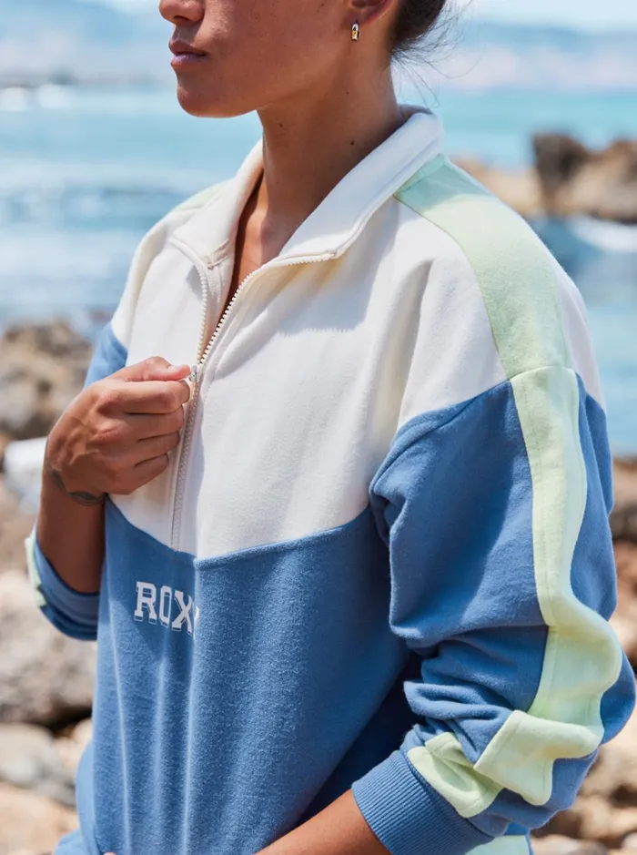 Roxy Essential Energy 8211 HalfZip Sweatshirt Wild Wind Women Sweatshirts and Hoodies
