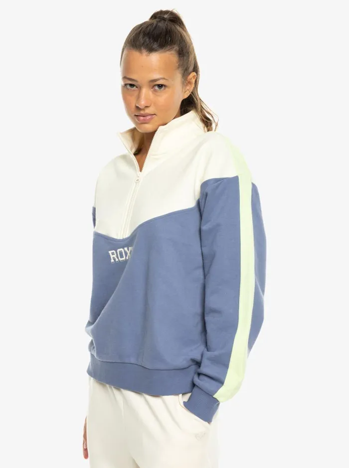 Roxy Essential Energy 8211 HalfZip Sweatshirt Wild Wind Women Sweatshirts and Hoodies