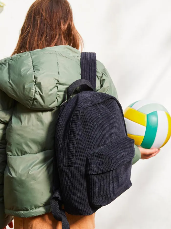 Roxy Feeling Good 8211 Extra Small Corduroy Backpack Anthracite WomenKids Backpacks