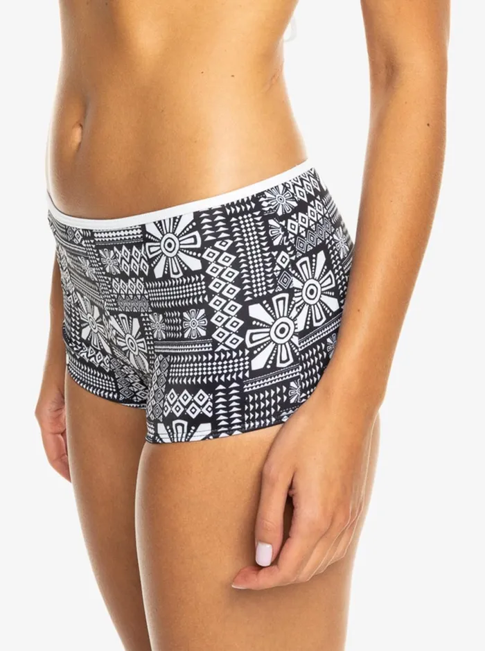 Roxy Mineral 8211 Full Coverage Bikini Bottoms Anthracite Morockin Vibes Swim Women Bikinis