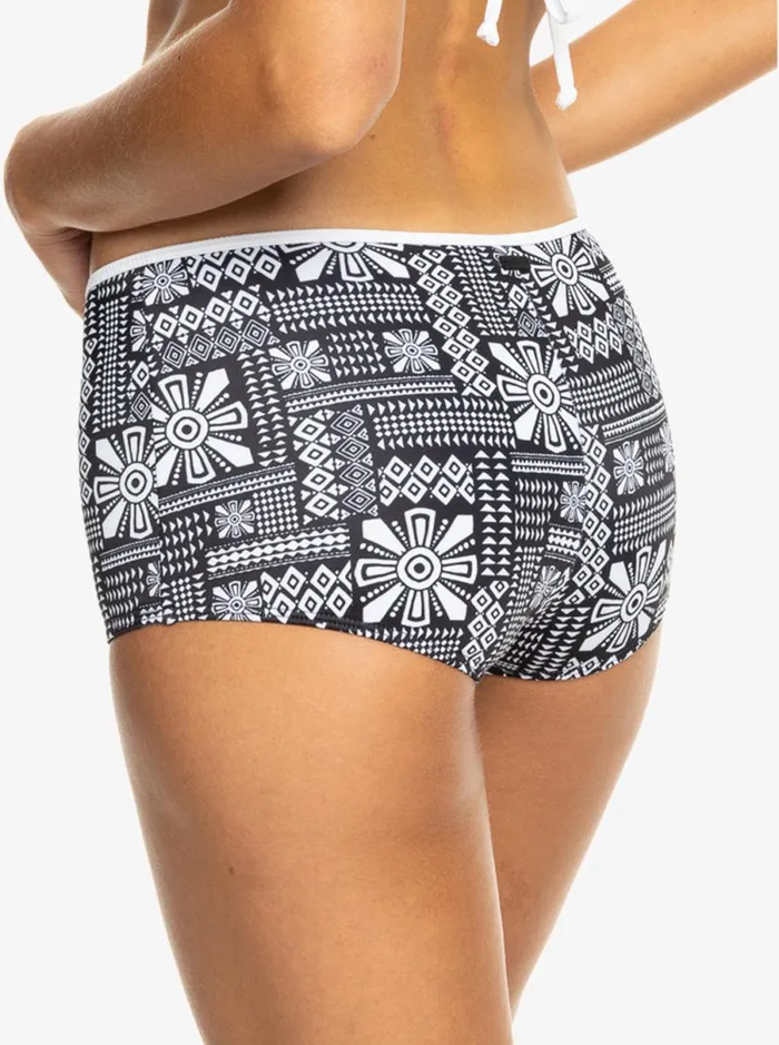 Roxy Mineral 8211 Full Coverage Bikini Bottoms Anthracite Morockin Vibes Swim Women Bikinis